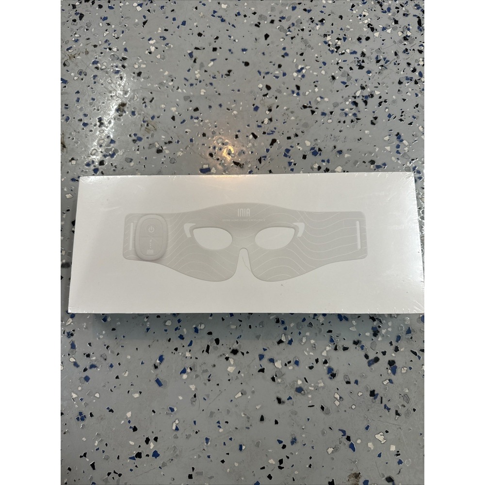 INIA GLOW Wireless Red Light Therapy Eye Mask‎ New Wireless White